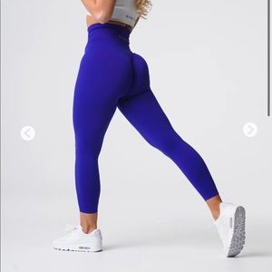 Nvgtn Cobalt Solid Seamless Leggings, MEDIUM